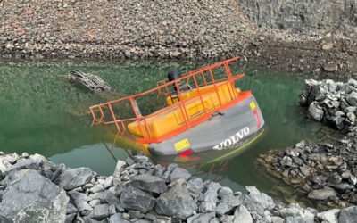 Operating mobile plant near water bodies
